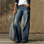 Maddison | Women's Retro Wide-Leg Jeans